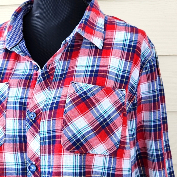 SILVER JEANS Button Down Plaid Shirt (XL) - Picture 5 of 13